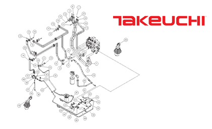 Takeuchi TS70R 20-A Fuse Panel Assembly