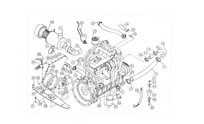 ASV 2800HPD Track Truck 16-A Turbo Engine Assembly