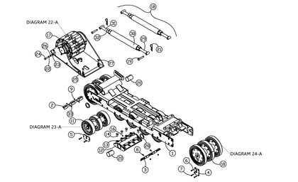 ASV RCV 18-A Undercarriage Assembly - Right Hand