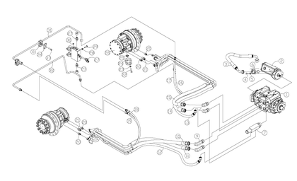 ASV SC50 08-A Hydraulic Drive Assembly