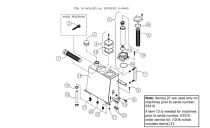 Terex PT60 07-A Hydraulic Reservoir Assembly