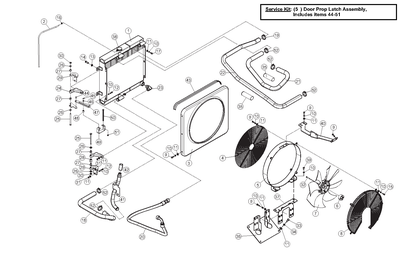 Terex TSV50 11-B Radiator & Oil Cooler Assembly - SN 00203-Current