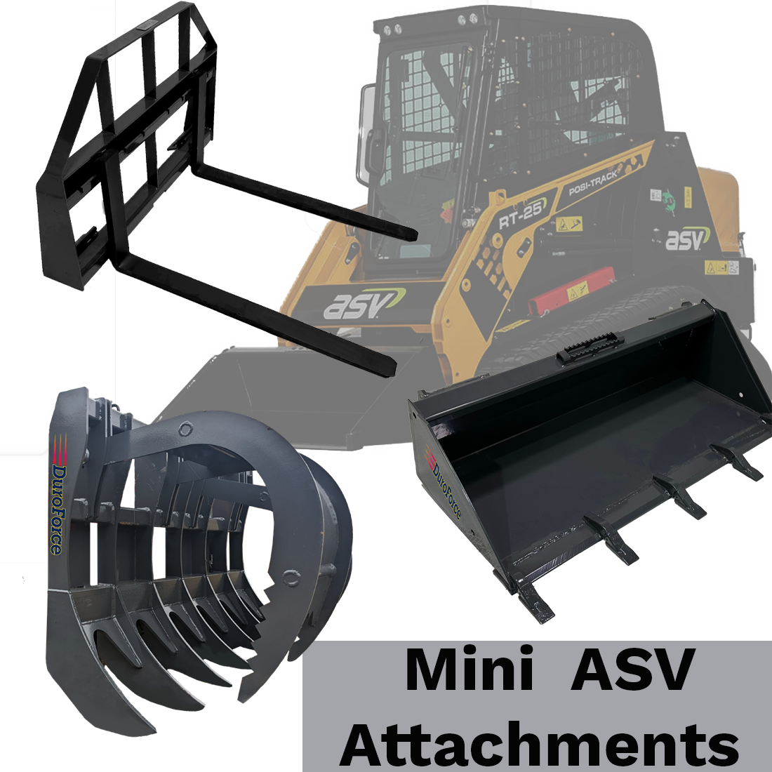 RC30 RT25 RT40 ASV Attachments